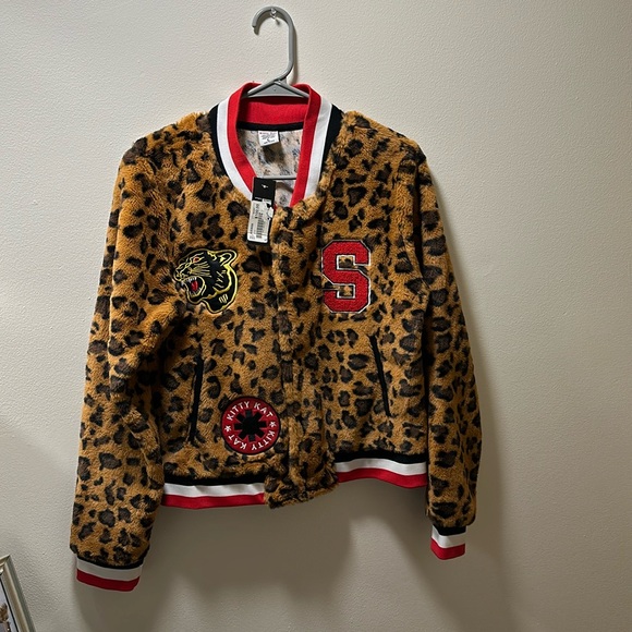 Cheetah Varsity Jacket (NEW) - Picture 1 of 6